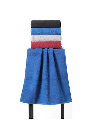 %100 Pamuk Bordo-parlement-gri-siyah Koyu Renkli 200 Gr 4'lü Kuaför, El, Yüz Ve Baş Havlusu Renkli