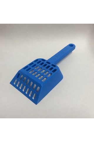 Gees Global 3d Baskı Kedi Kumu Küreği - Geniş Hazneli Eleme Küreği-mavi Gbzs