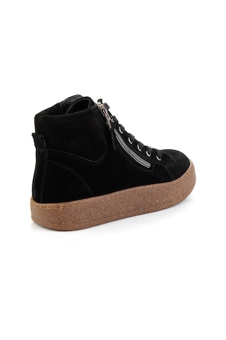 Bambi Siyah Hakiki Deri Kadın Bot & Bootie K02586010302 Siyah