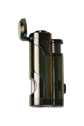 Zorro 2 Torch Pürmüz Gunmetal Metal Puro Çakmağı - Trm1001