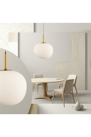 Lampaluce Modern Tasarımlar Opaco Tekli Sarkıt 47cm Eskitme