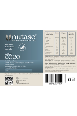 Pecan, Coco, Choco Granola 60 Gr X 3