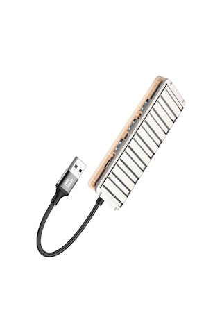 Nettech Nt-ot010 5 İn 1 Usb To Type-c Dönüştürücü Gri Gri