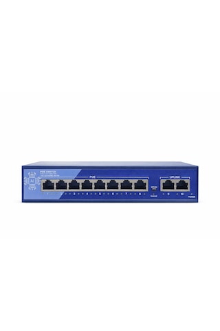 3dcool 3d-pse08 10 Port Kamera Poe Switch 8xpoe 2xuplink 120w 250mt