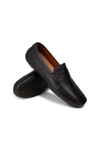 Deery Erkek Hakiki Deri Siyah Penny Loafer - E0920msyhc01