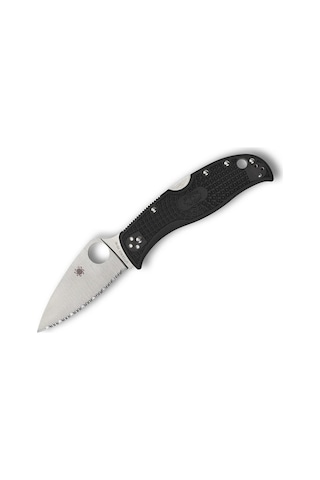 Spyderco Leafjumper Black Lightweight Vg-10 Spyderedge Kamp Çakı Siyah