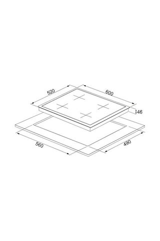 Silverline CS5629S01 60 CM Ankastre Ocak Gri