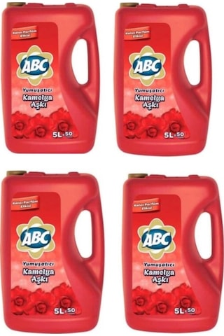 Yumuşatıcı Kamelya Aşkı 5 Litre 50 Yıkama 4 Adet 200 Yıkama Diğer