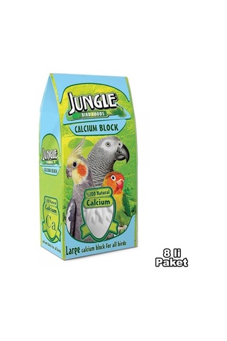 Jungle Kalsiyum Blok Gaga Taşı Büyük 8 Li Paket