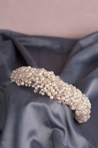 FdayAksesuar En Güzel Gelinlere Özel Leal Bombeli Boncuklu Gelin Saç Aksesuarı FRDY31641