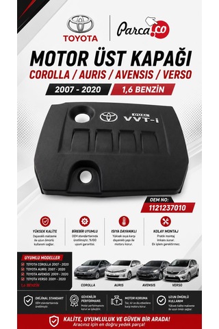 Motor Koruma Kapağı Corolla/auris/avensis/verso 2007-2020 1,6 Benzinli 1121237010
