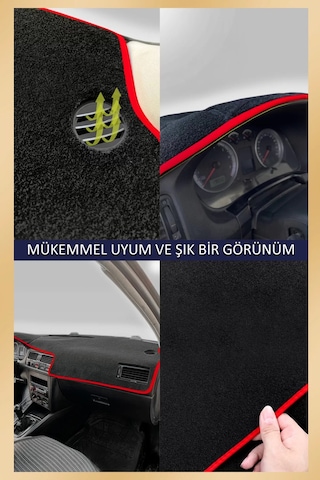 Torpido Koruma Halısı Siyah Kenar Renk Mavi Opel Corsa C 2000-2006 İle Uyumlu