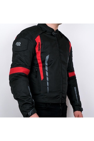 4riders Gama Ce Sertifikalı Korumalı Motosiklet Montu Kırmızı