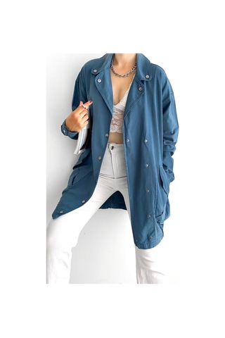 Femelle Kadın Oversize Ceket mavi