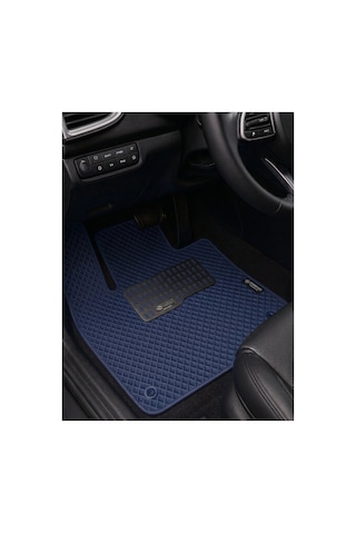Dacia Spring 2021 2025 Essential Uyumlu Eva Oto Paspas Lacivert Metal Topukluklu Tam Set