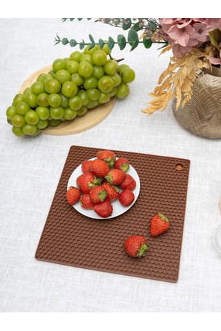 Arrıchi Sıcak Yemekler İçin Mutfak Silikon Standı 228362810 Kahverengi