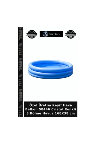 Özel Üretim Keyif Hava Balkon 58446 Cristal Renkli 3 Bölme Havuz 168x38 Cm Çok Renkli