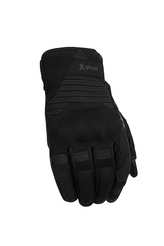 Xspeed Comfy En/ Tse 13594 Sertifikalı Yazlık Korumalı Motosiklet Eldiveni Siyah