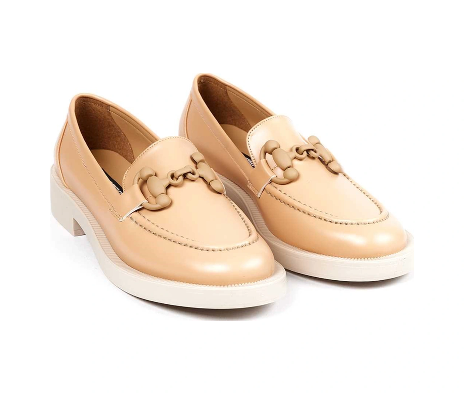 Bestello Tokalı Termoplastik Loafer 281-128 Kadın Ayakkabı Nude
