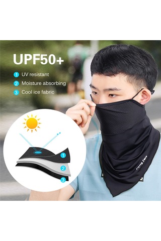 Geeksen Yumuşak Nylon Yüz Maskesi - Hızlı Kuruyan, Ter Emici, Spor Ve Seyahat İçin Uygun - Siyah Renk Seçenekleri Çok Renkli