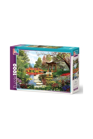 Yappuzz Çiçekli Göl 1000 Parça Puzzle
