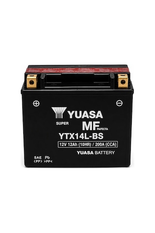 Yuasa Ytx14l-bs 12v 12ah 200a Agm Bakımsız Motosiklet Aküsü Harley