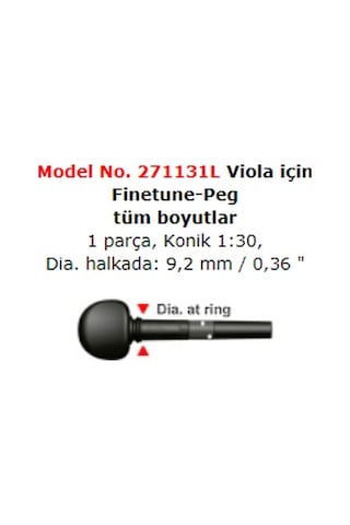 Wıttner W271131L Vıola İçin Akord Burgusu Vıola İçin Akord Burgu