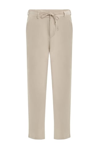 Plus Scorpion Erkek Bağcıklı Lastik Belli Slim Fit Kumaş Pantolon Rahat Kalıp, Günlük & Şık Kombin Pantolonu Açık Bej
