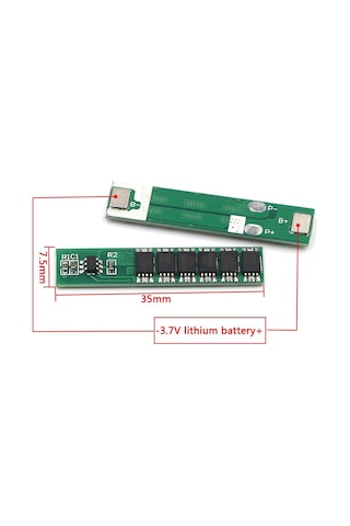 Bakayelektronik-1S 15A 3.7 V 18650 Lityum Li-Ion Bms Pil Koruma Modülü