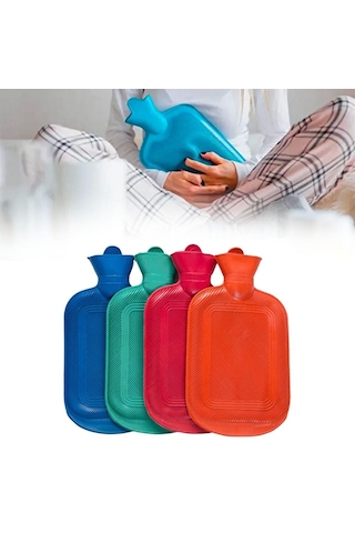 2 Litre Sıcak Su Torbası 1. Sınıf Kauçuk Malzeme 5615 Açık Gri