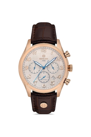 Hislon Men's Date Dt171r-01kr Rose Gold