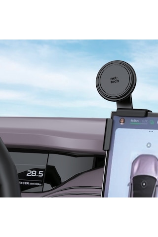 Nettech Nt-chc37 Tesla Magnetic Araç İçi Manyetik Etkili Telefon Tutucu - Siyah Siyah