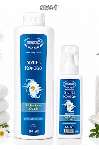 Ersağ Aparatlı Papatya Özlü Sıvı El Köpüğü 1 L + 500 ML