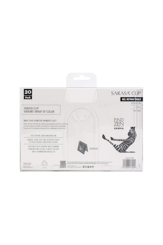 Zebra Sarasa Pvc Clip Jel Kalem 0.7 Mm, 20li Genel
