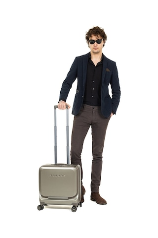 Necati Çanta Tsa Sifreli 15,6 İnç Laptop Ve Tablet Bölmeli Usb Girişli Pilot Çantası Gold-1657 Altın