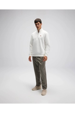 Ellesse Yarım Fermuarlı Beyaz Erkek Sweatshirt Em580 Beyaz