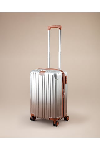 Madame Coco Chest Valiz/bavul - Gümüş - Kabin Boy 8684427217856 Çok Renkli