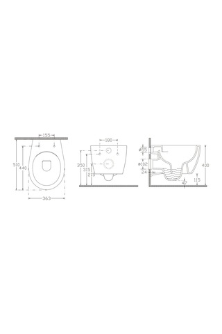 Ideal Standard Stradao Clearim Kanalsız Asma Klozet Kapak Dahil