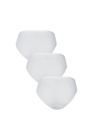 Blackspade Kadın Pamuklu 3'lü Ekonomik Paket Slip Beyaz