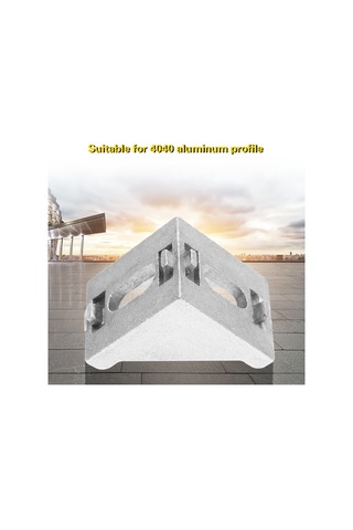 Samdoo 25 Adet 4040 Alüminyum Profil İçin L Şekilli Köşe Braketi, Dayanıklı Açısal Bağlayıcı Donanımı