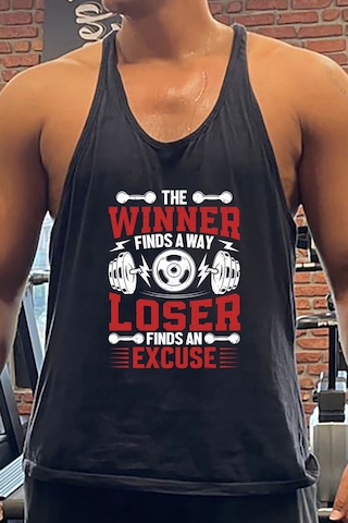 Winnerl Gym Fitness Tank Top Sporcu Atleti