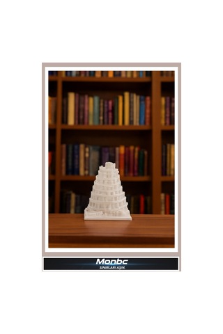 Monbc Babil Kulesi 3d Tasarım Dekoratif Biblo, Hediyelik Ve Ev Ofis İçin Şık Aksesuar