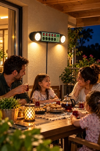Çok Fonksiyonlu Akım Korumalı Güç İstasyonu 5'li Priz, Usb-c & Usb-a, Çift Led Çalışma Lambası, 3680w 16a 1.9 M
