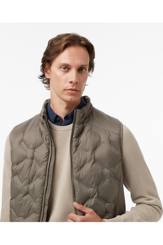 Nautica Erkek Kahverengi Regular Fit Yelek-11484 3bb-kahverengi