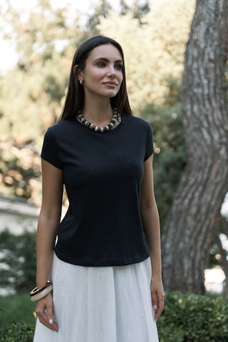Bohemai Suva Kısa Kol Siyah T-shirt SIYAH