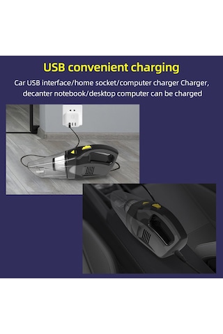 Yifomall 7000pa Güçlü Emişli Kablosuz Taşınabilir El Süpürgesi, 120w, 2200mah Şarj Edilebilir, Islak-kuru Temizleme, Hafif Ve Kompakt