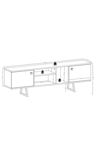 Lagomood Sally Tv Ünitesi Antrasit Ceviz