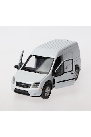 Welly 1:36 Diecast Çek-bırak Ford Transit Connect -beyaz