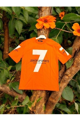 Çocuk 7 Baskılı Tshirt-14056-siyah Siyah