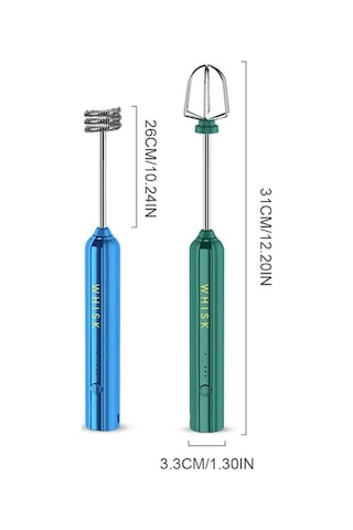 Fastbuy Şarjlı 2'li Kafa Elektrikli Çırpıcı, Yumurta Köpürtücü, Blender, Süt Köpüğü Yapıcı, Kırmızı Kırmızı